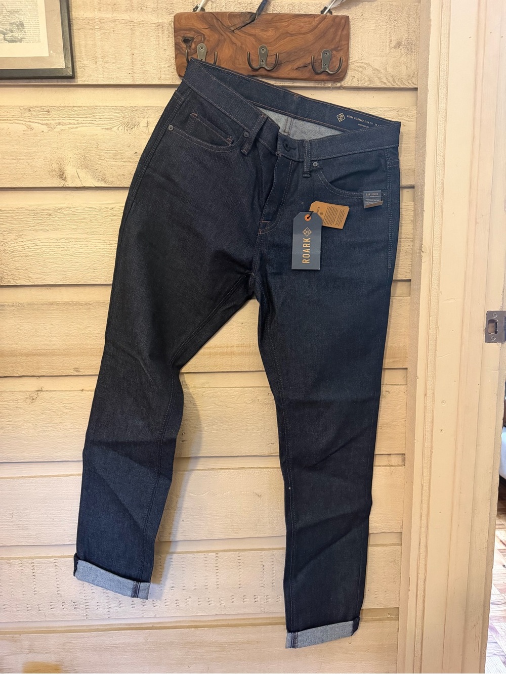Roark Men’s Dark Indigo Slim Straight Jeans